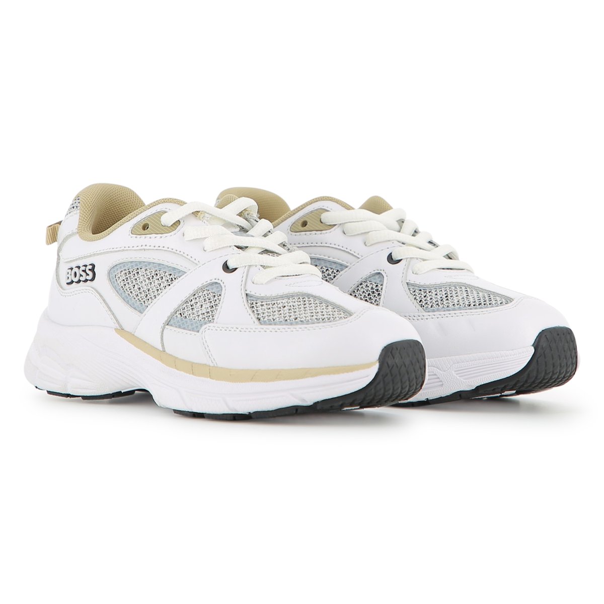 Basket à lacets blanc, BOSS KIDSWEAR