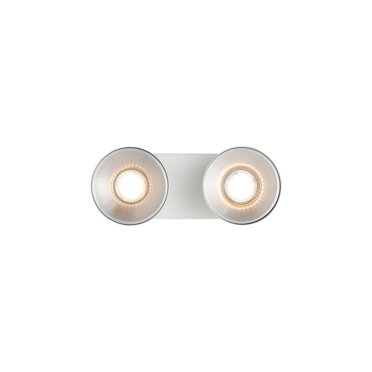 Plafonnier 2-spots éclairage directionnel en métal, PITCHER blanc, NORDLUX