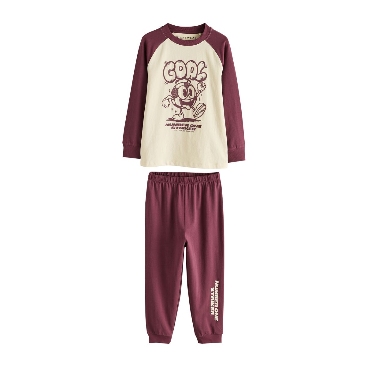 Pyjamas à manches longues, lot de 2 ambiance cool rouge/bleu, NEXT