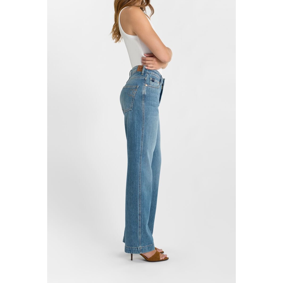 Jeans droite 300/23 regular , longueur 34 blue, LE TEMPS DES CERISES