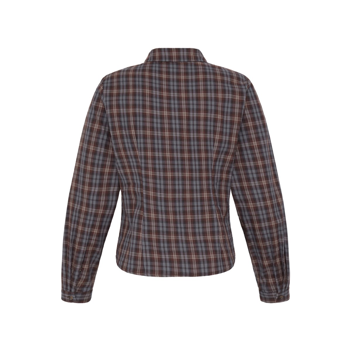 Chemise à manches longues marron fondue fudge, ICHI