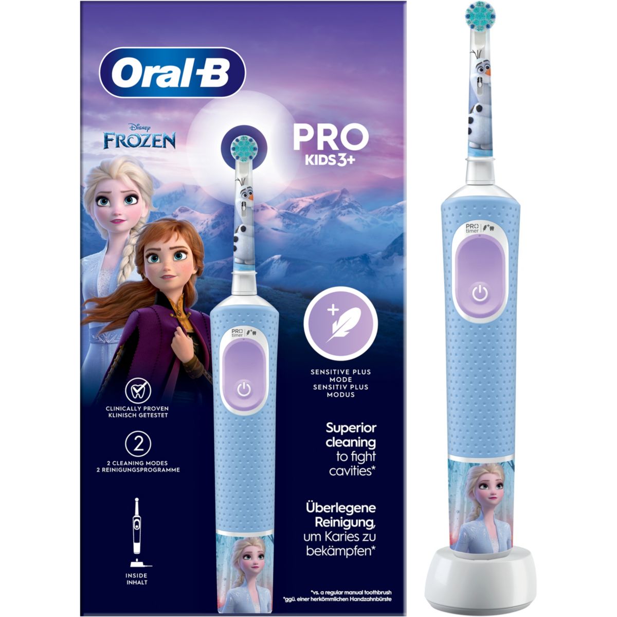 Brosse à dents électrique Vitality Pro Kids Frozen couleur unique, ORAL B