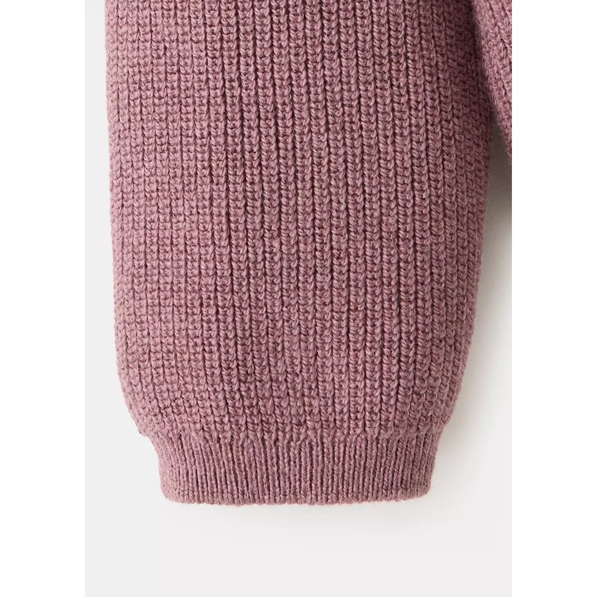 Cardigan maille manches longues bordeaux, MANGO BABY