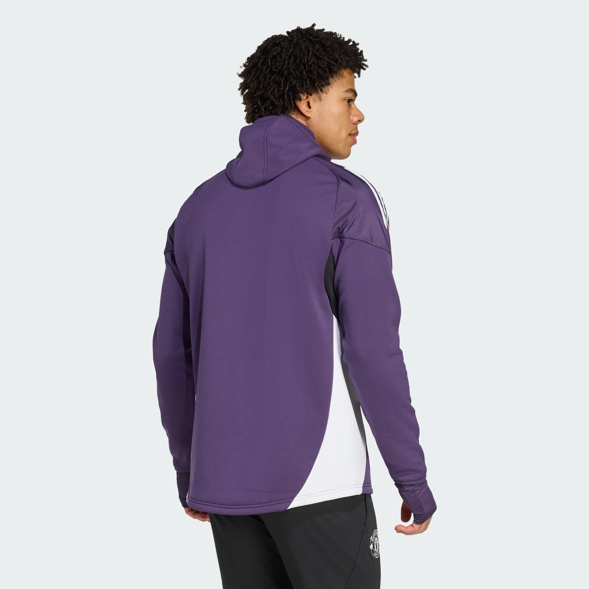 Haut Hiver Manchester United Tiro 25 Competition aurora plum / white / black, adidas Performance