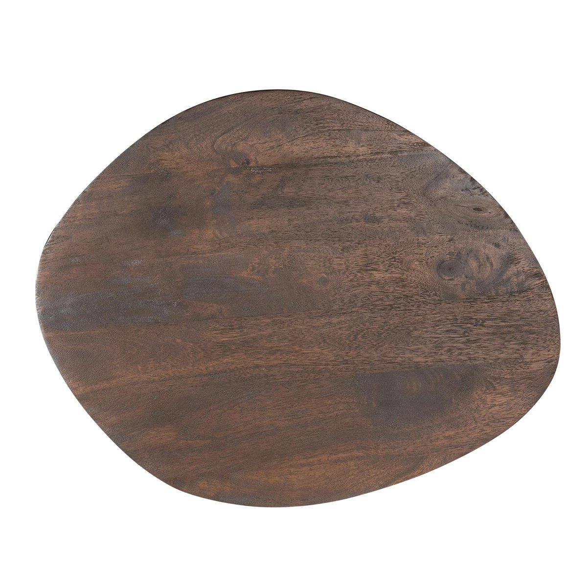 Table basse design organique en bois foncé (lot de 2) ALMA marron, PIER IMPORT