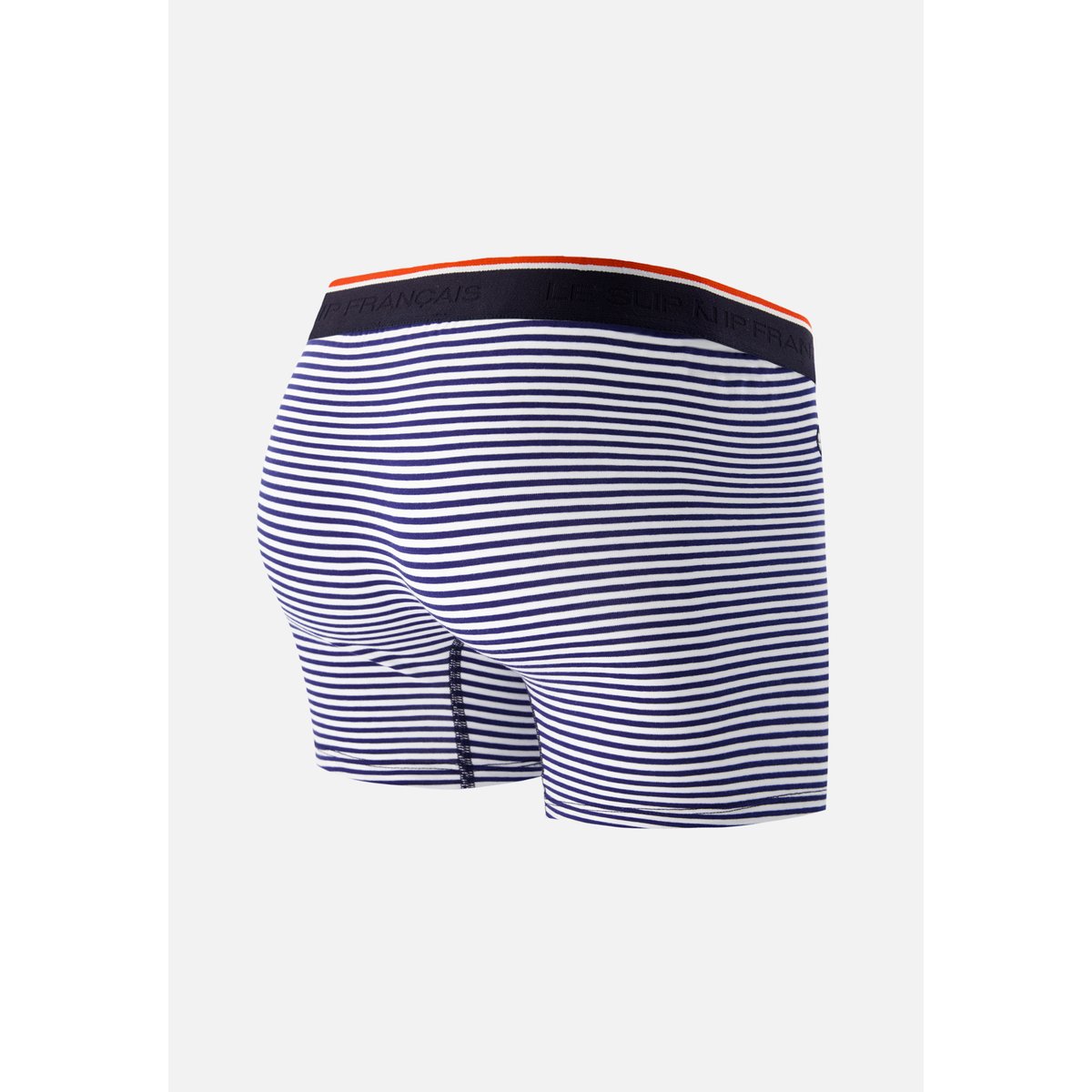 Boxer long à motif chevron jaune anis en coton Michel mariniere, LE SLIP FRANCAIS