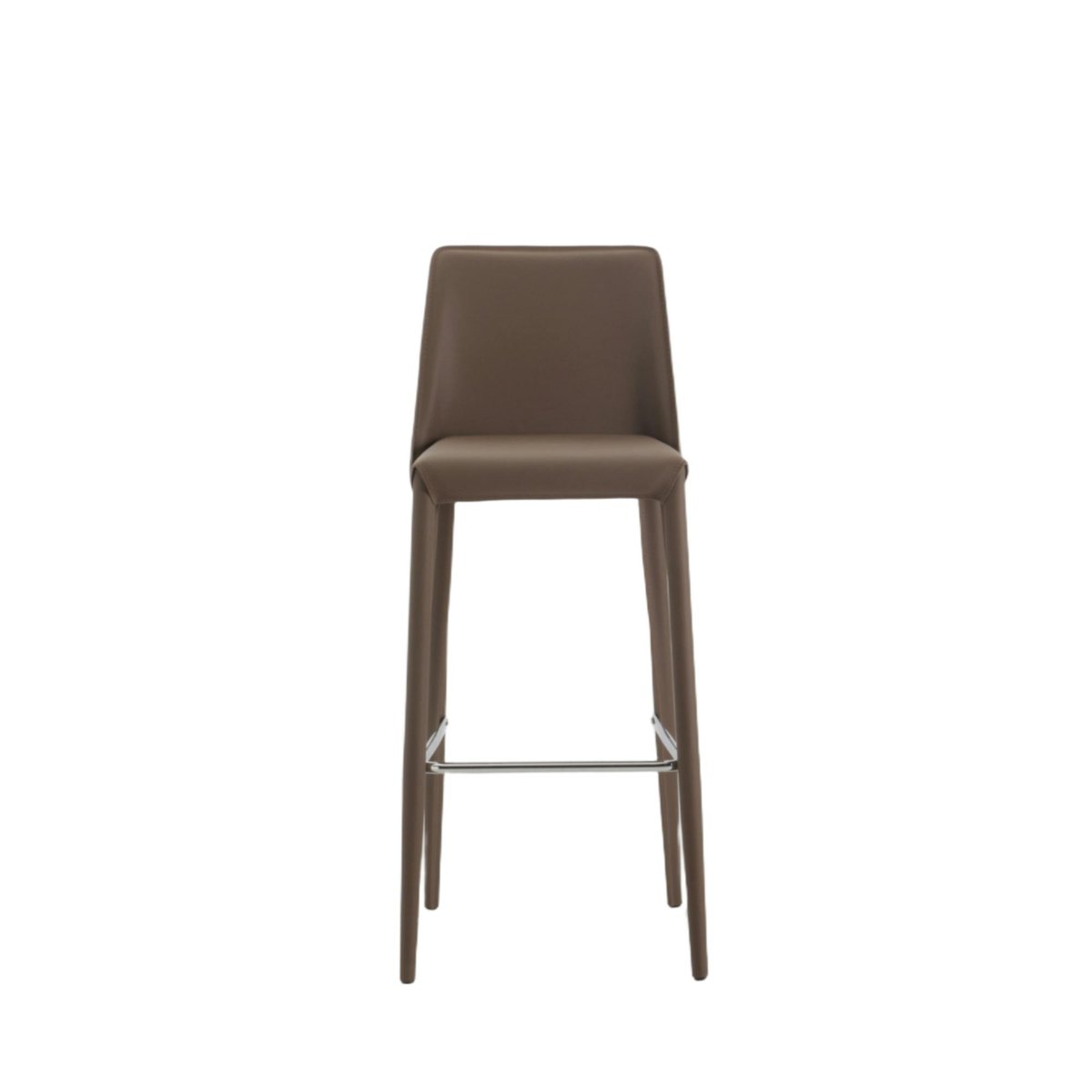 Tabouret de bar en simili avec repose-pieds (lot de 2) CORTINA marron, PIER IMPORT