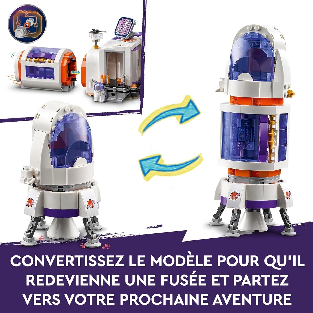 La station spatiale martienne et la fusée v019845, LEGO