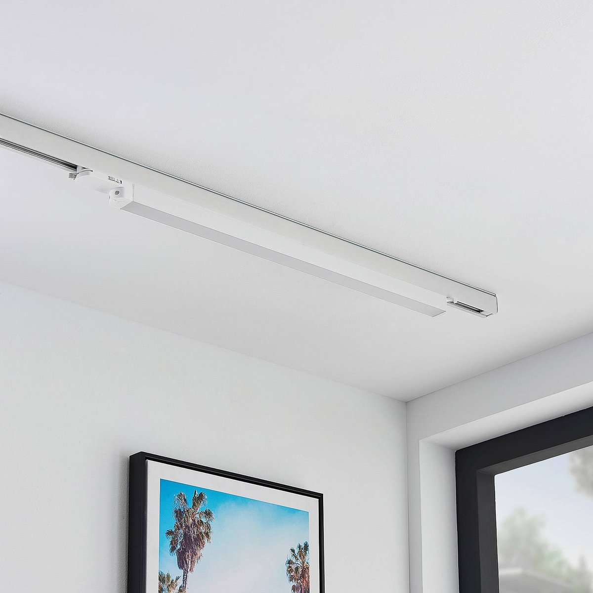 Projecteur pour rail électrique en aluminiumLED blanc (ral 9010), ARCCHIO