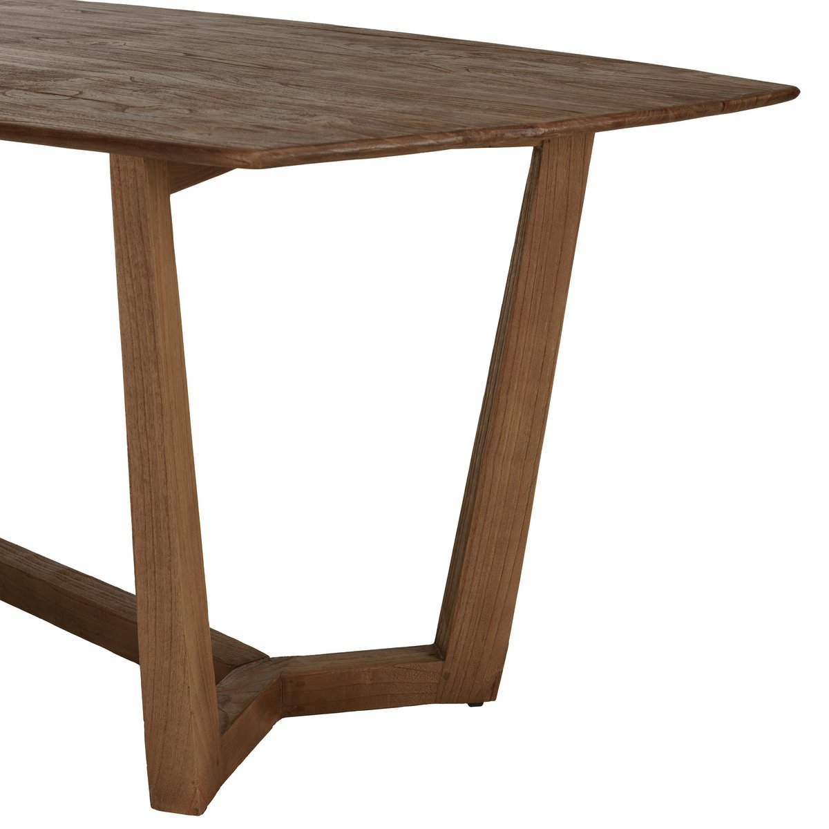 Table à manger rectangulaire 200x100cm bois de mindi ARCUS bois naturel, PIER IMPORT