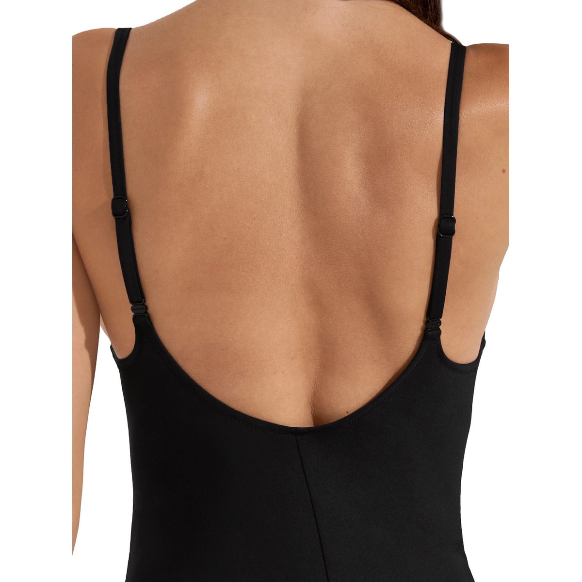 Maillot une pièce préformé multipositions Union Island noir, LISCA