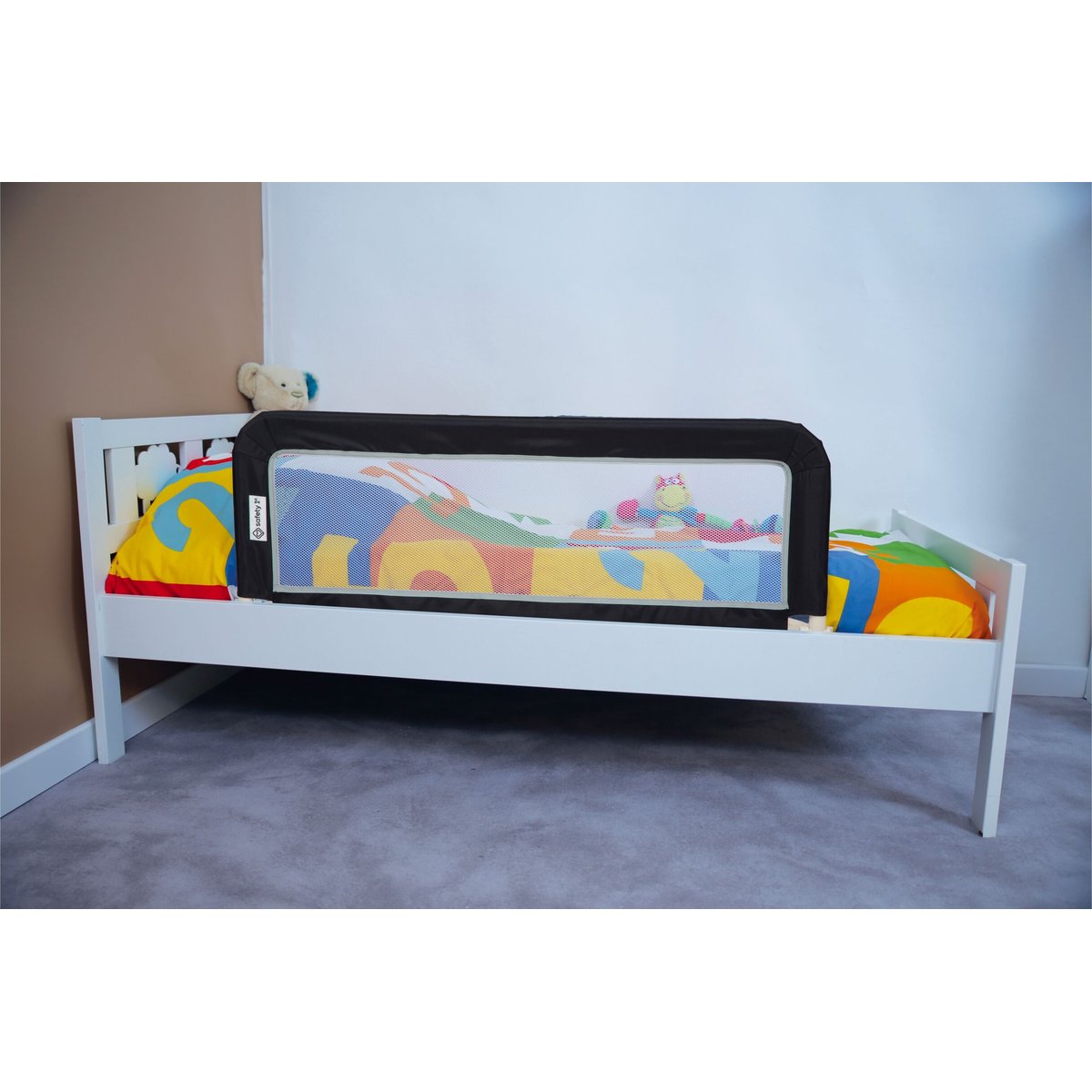 SAFETY 1ST Portable Bed Rail, Barrière de lit enfant pliable dark grey, SAFETY FIRST