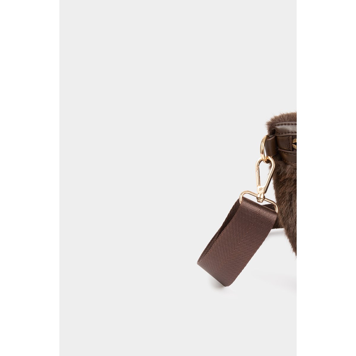 Sac banane marron foncé, MORGAN