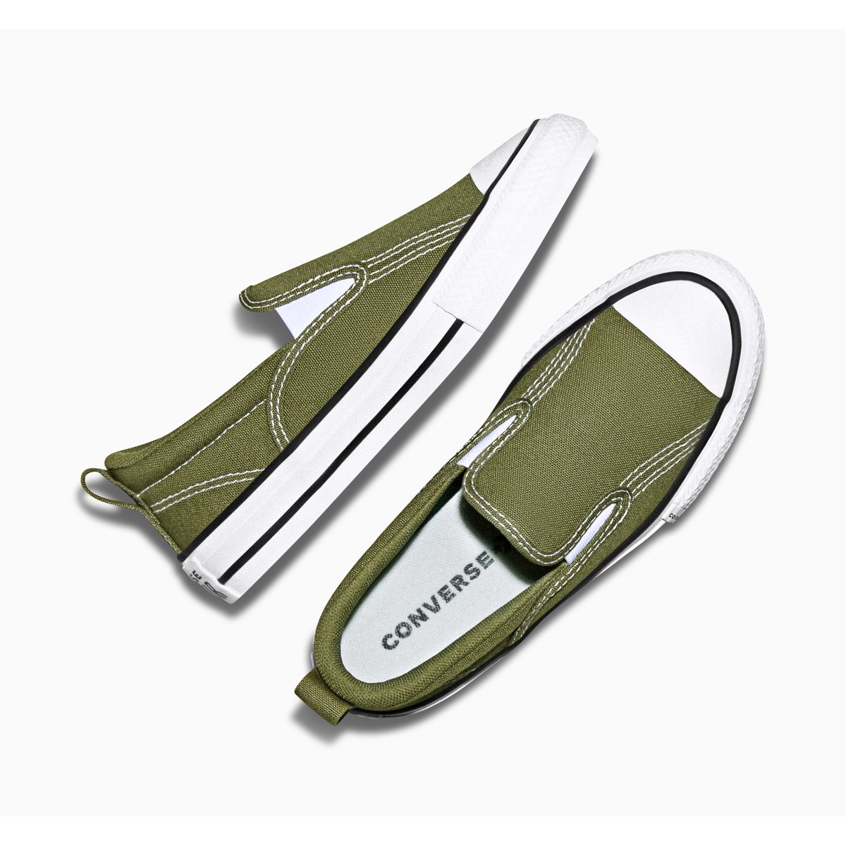 Baskets CHUCK TAYLOR ALL STAR MALDEN STREET SLIP ON utility/white/black, CONVERSE
