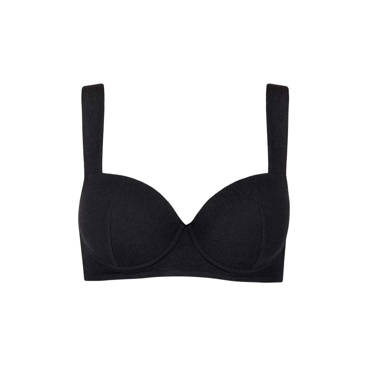 Haut maillot de bain préformé MALAGA noir, LISCA