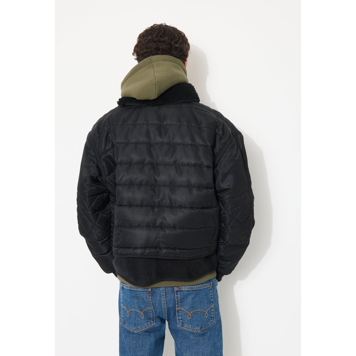 Blouson uni col montant COSMO noir, CHEVIGNON