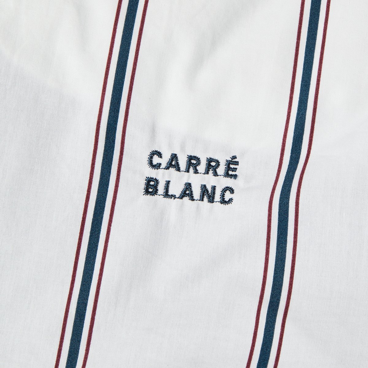 Housse de couette coton Neo marine rayure NÉO marine - rayures, CARRE BLANC