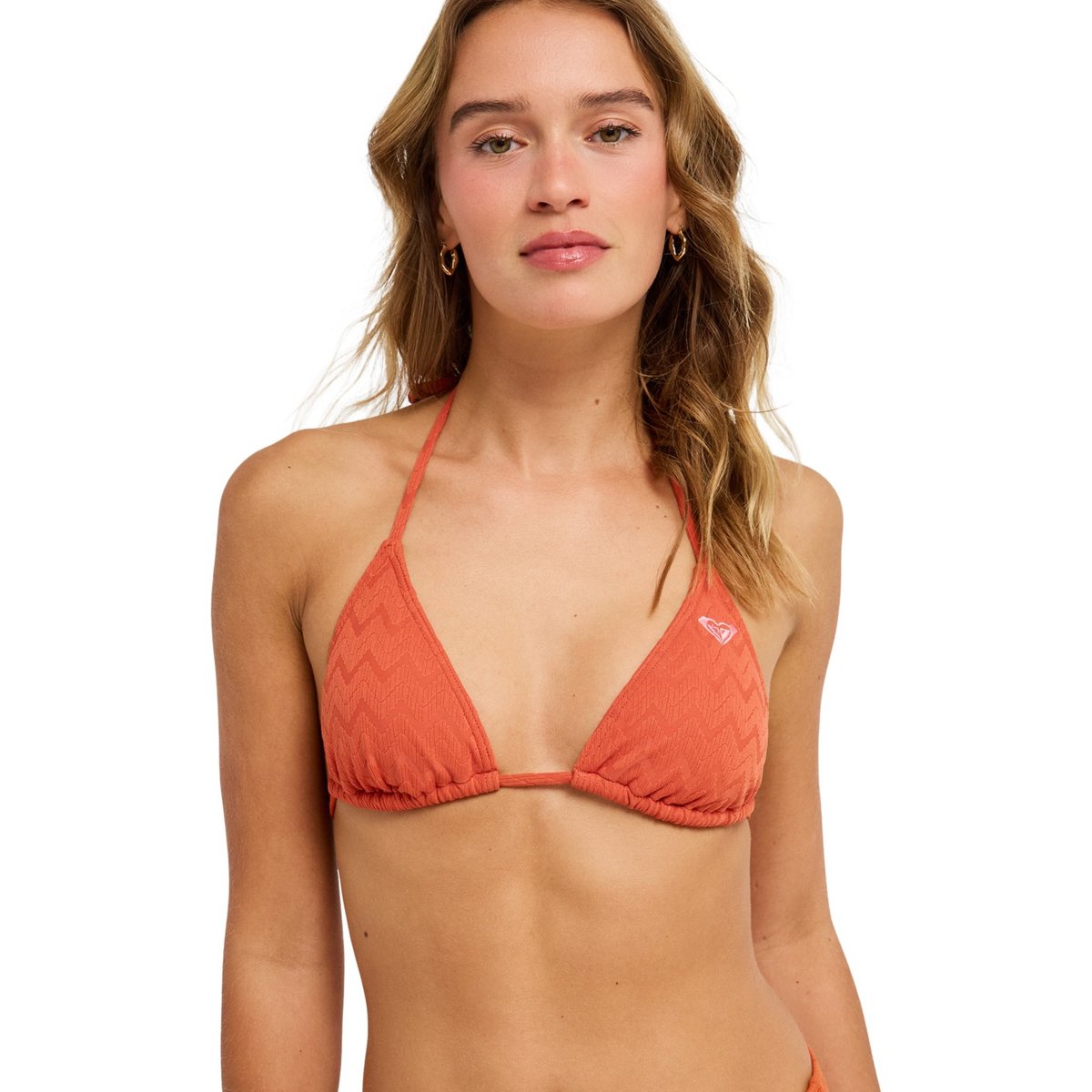 Haut de maillot de bain bikini triangle CURRENT COOLNESS TIKI TRI. orange ginger spice, ROXY
