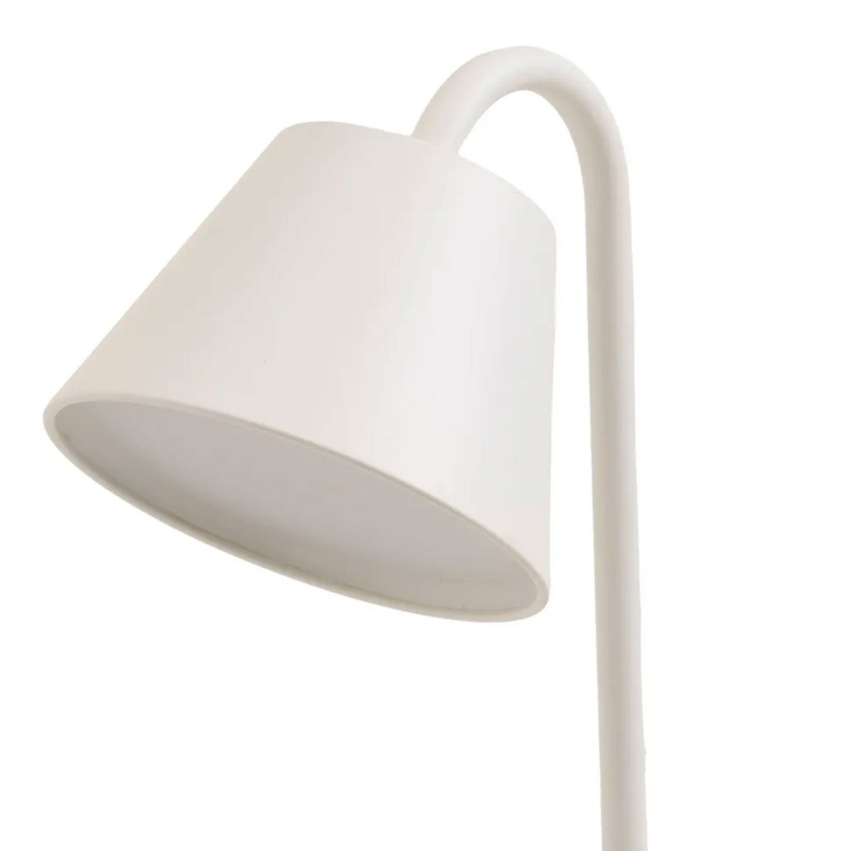 Lampe de bureau métal blanc LED sans fil 11x16x32cm blanc, WADIGA