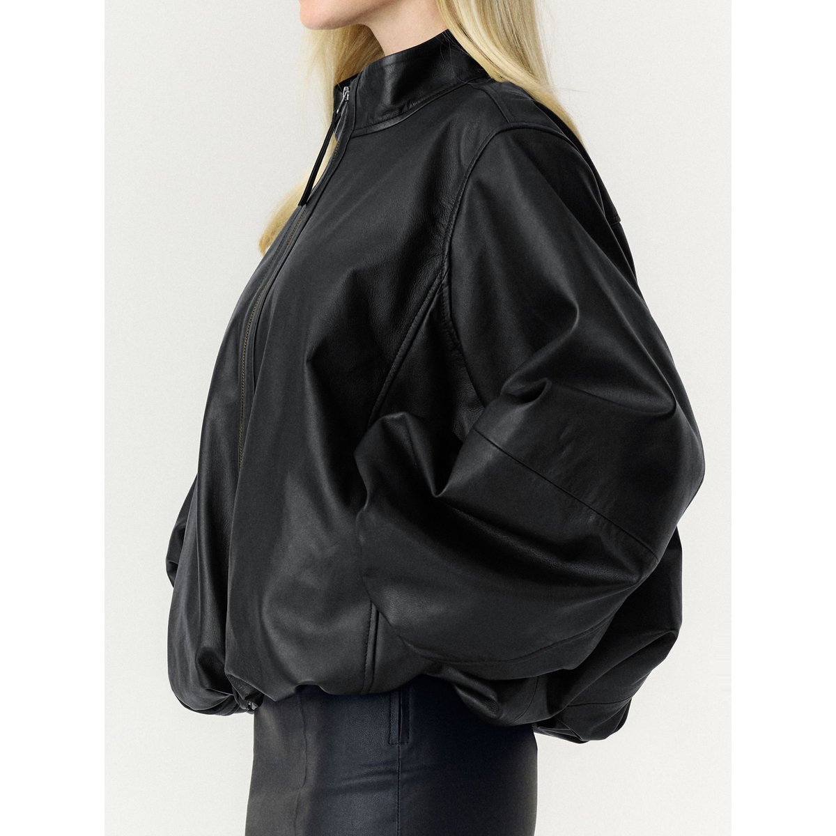 Veste En Cuir black, YAS