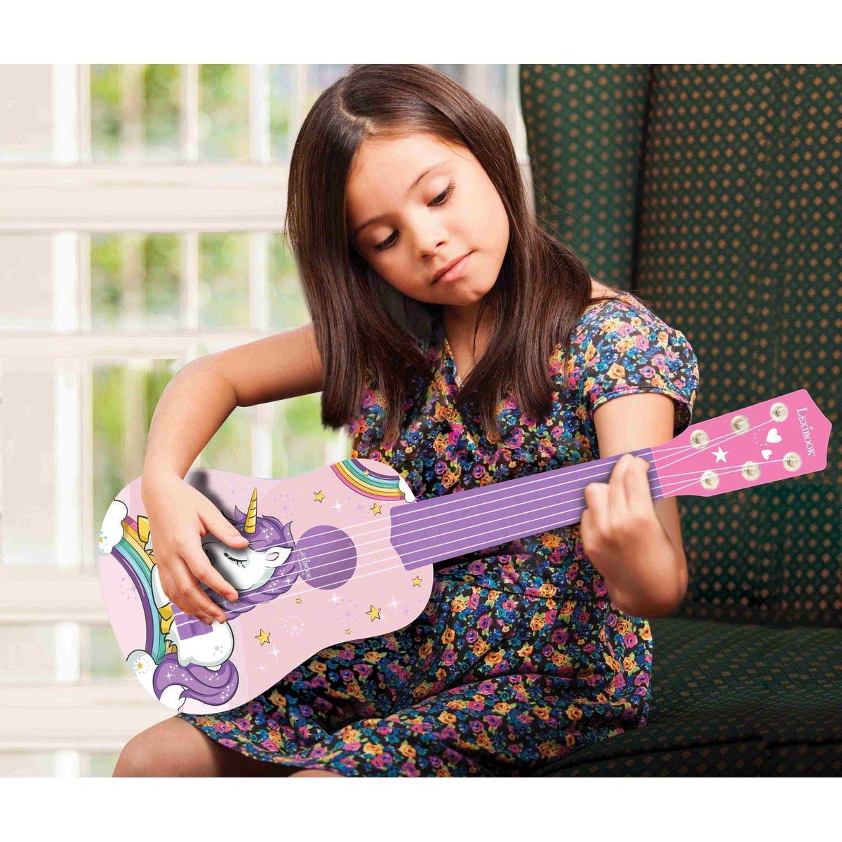 Ma Première Guitare Licorne bleu, LEXIBOOK