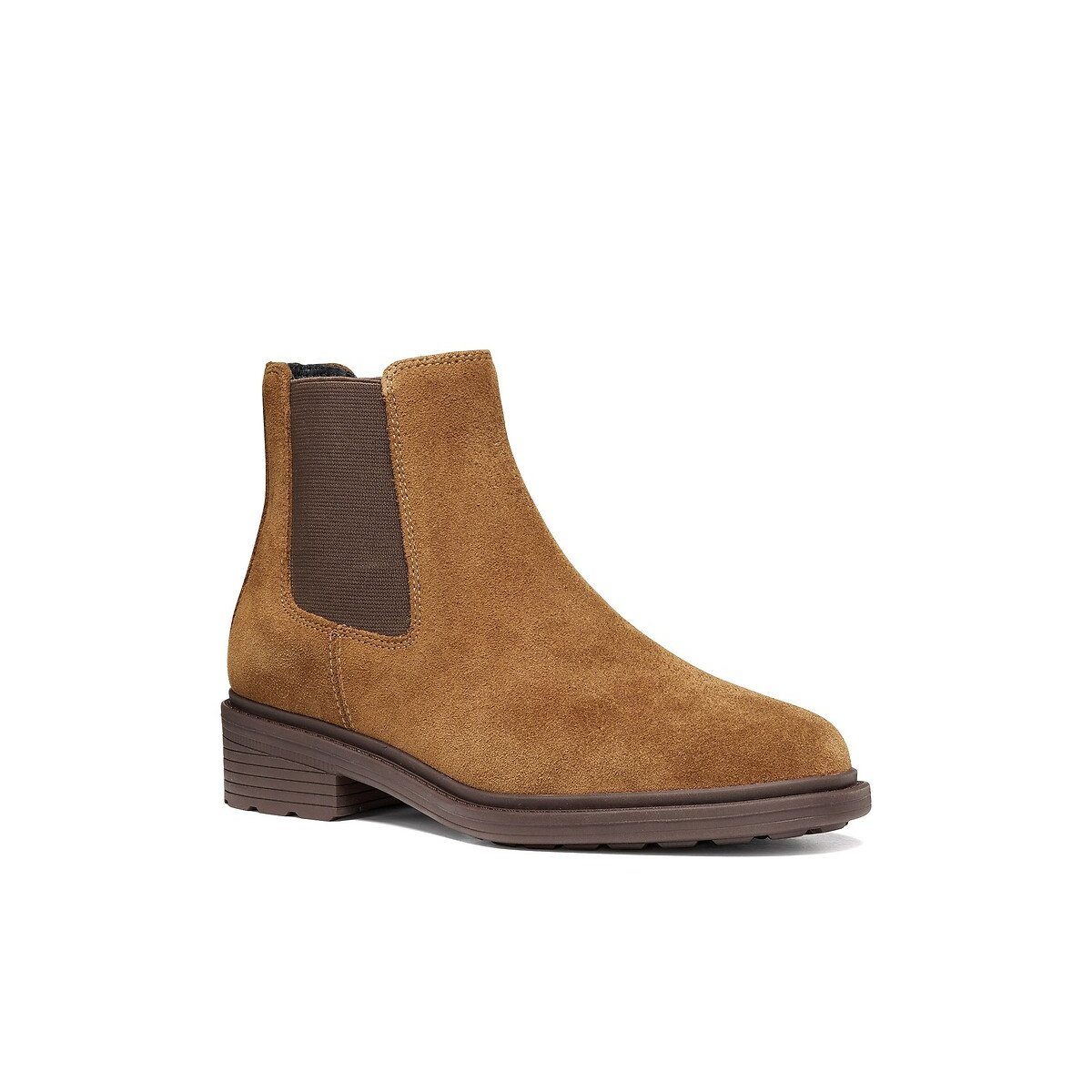 Botines Chelsea de piel WALK PLEASURE avellana, GEOX