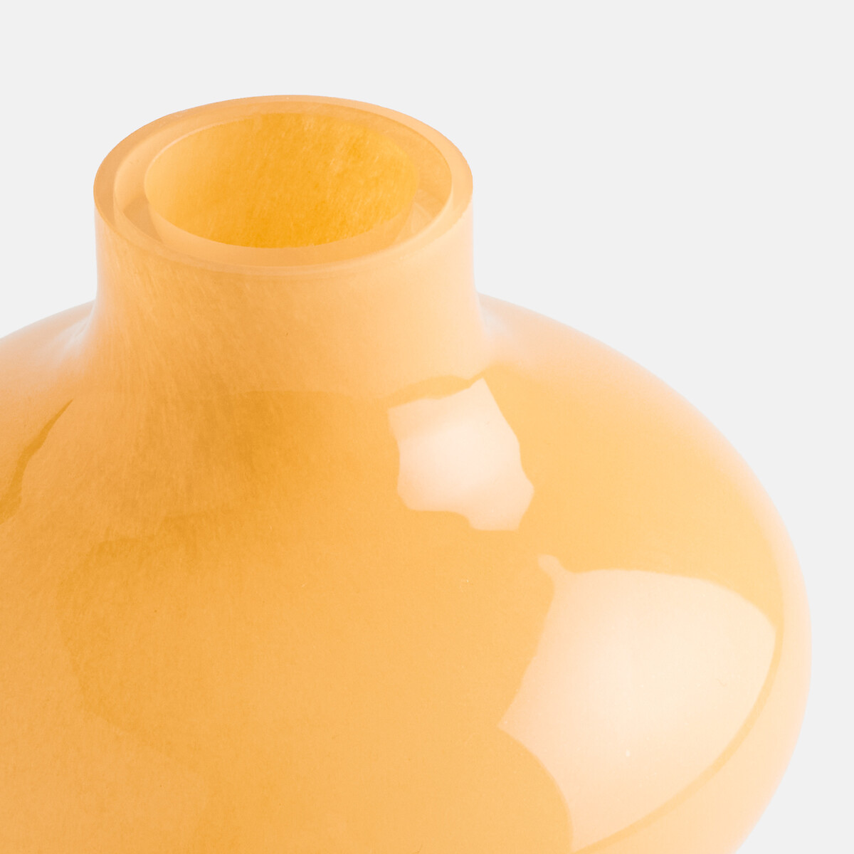 Jarrón de cristal, 18 cm de altura, OLIA amarillo, LA REDOUTE INTERIEURS