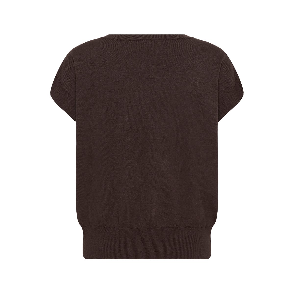 Manteau tricoté marron java, CREAM