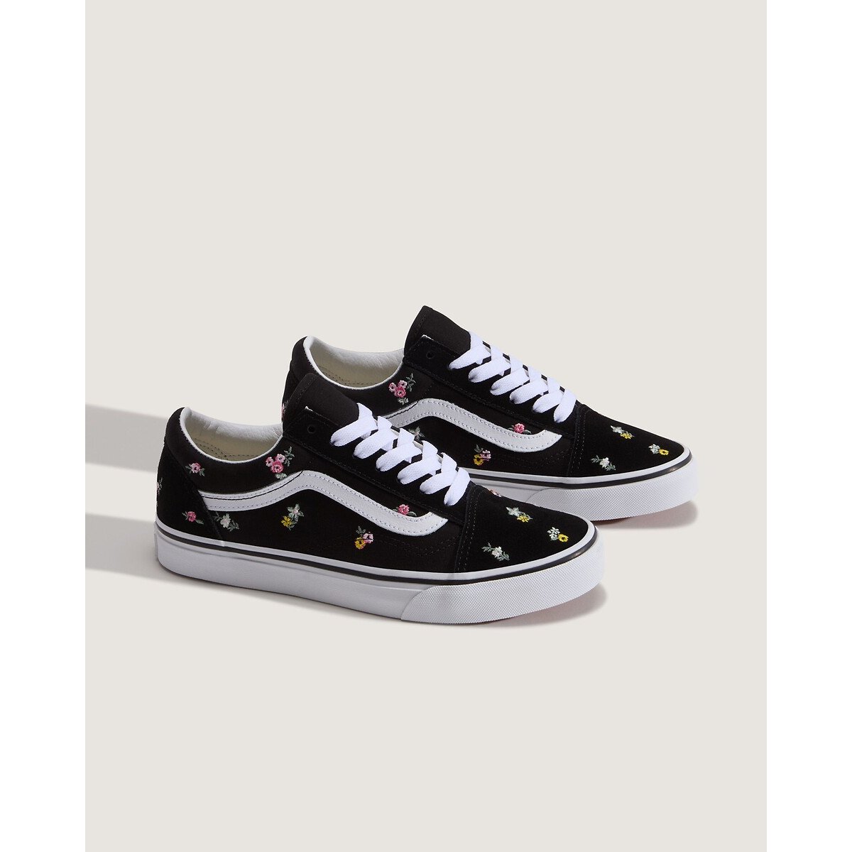 Old Skool low top trainers black with print, VANS