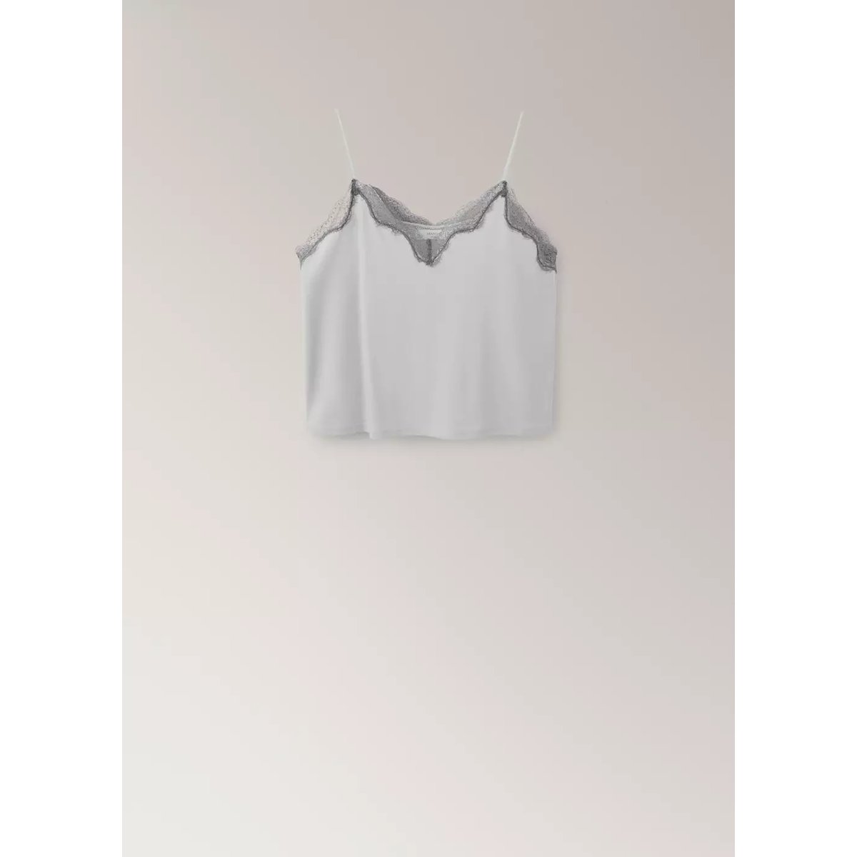 Débardeur de pyjama gris, MANGO