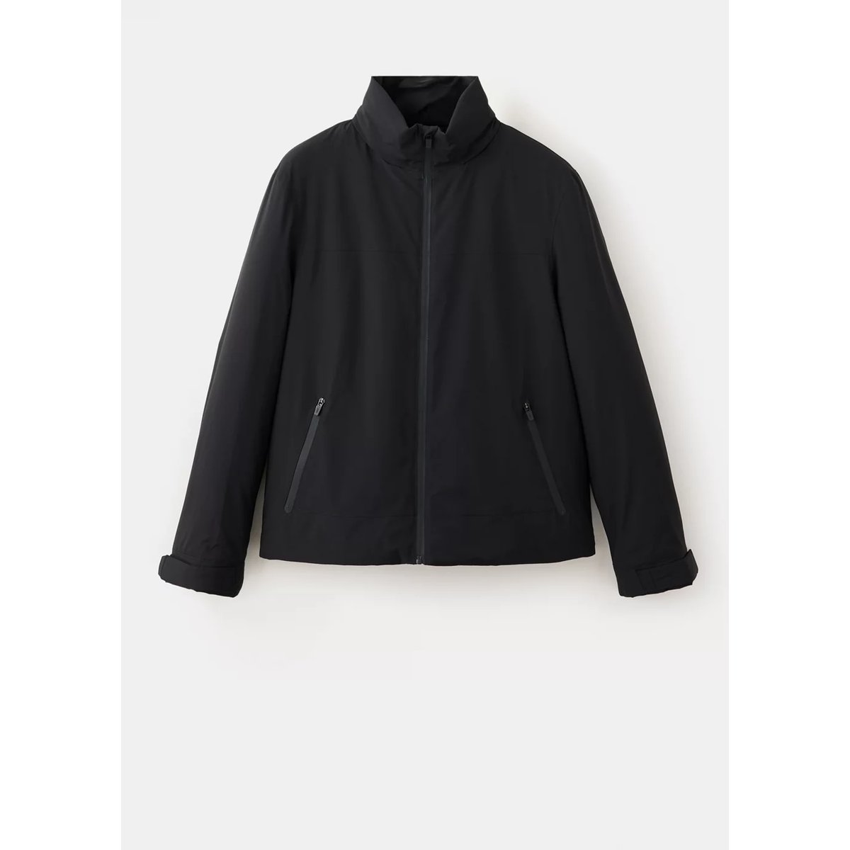 Veste technique avec garnissage imperméable noir, MANGO MAN