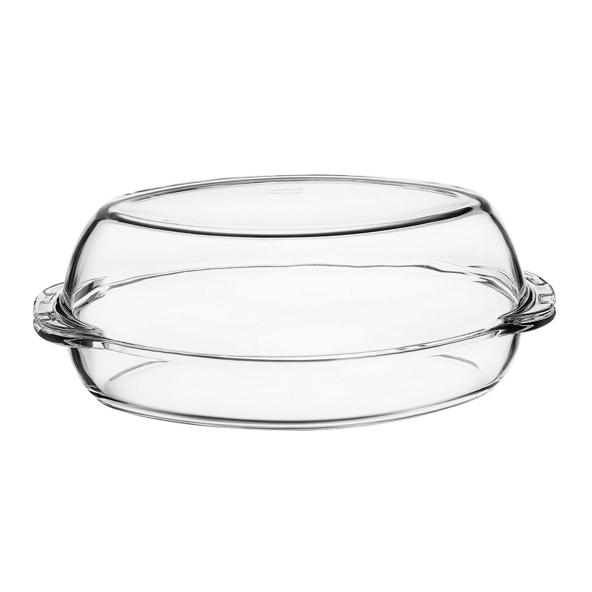 Cocotte ovale en verre transparent, MENASTYL