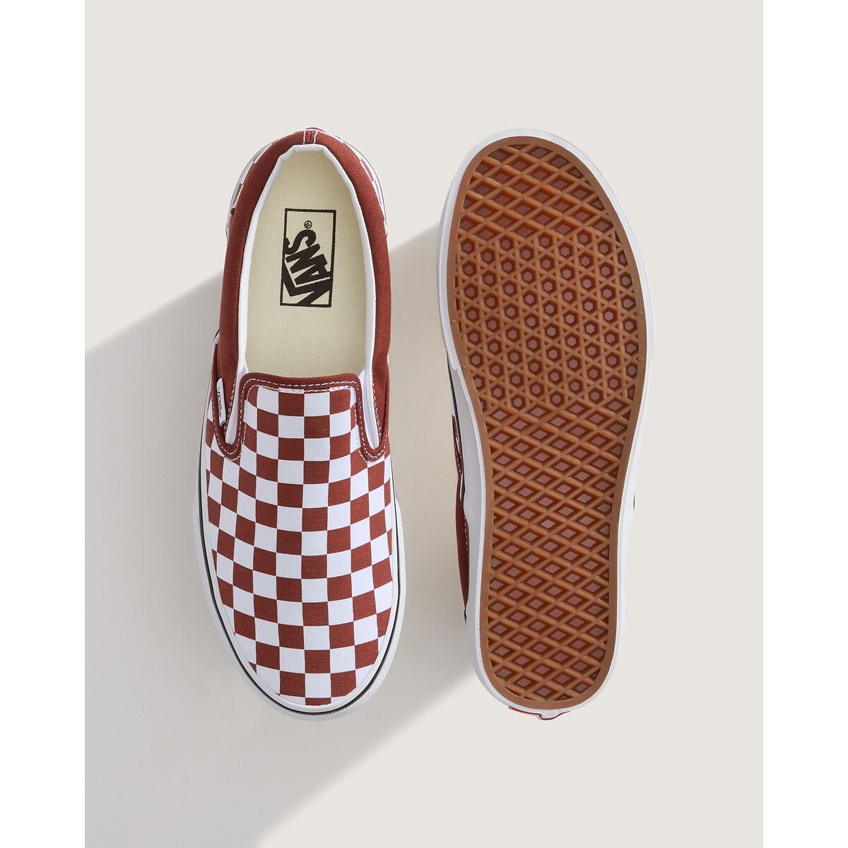 Baskets CLASSIC SLIP-ON bordeaux/blanc, VANS