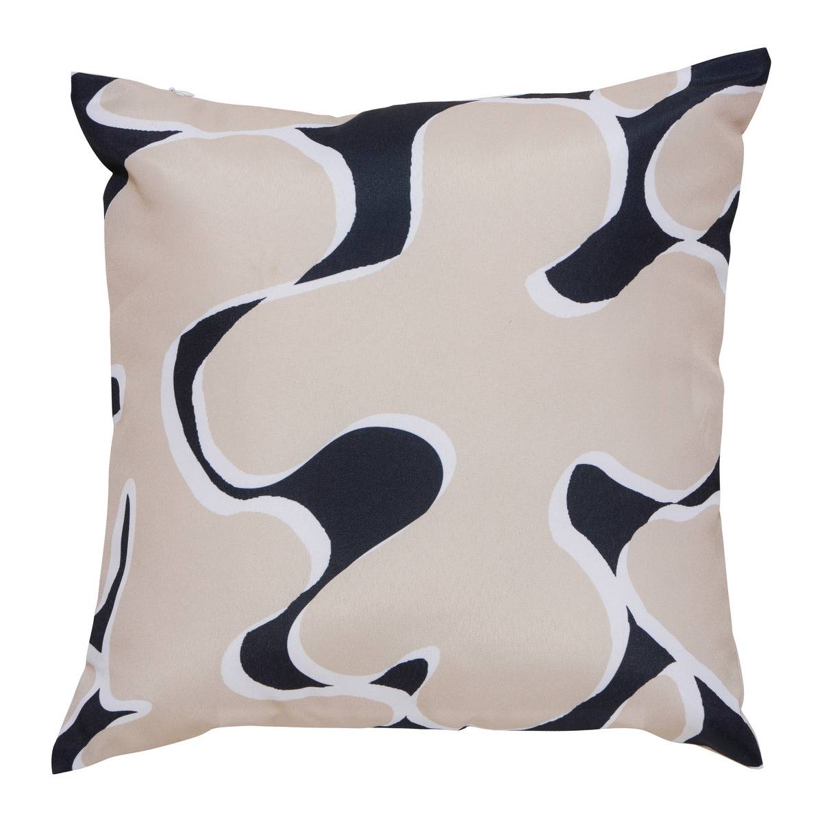 Housse de coussin d'extérieur déperlant NOLAN beige, ATMOSPHERA