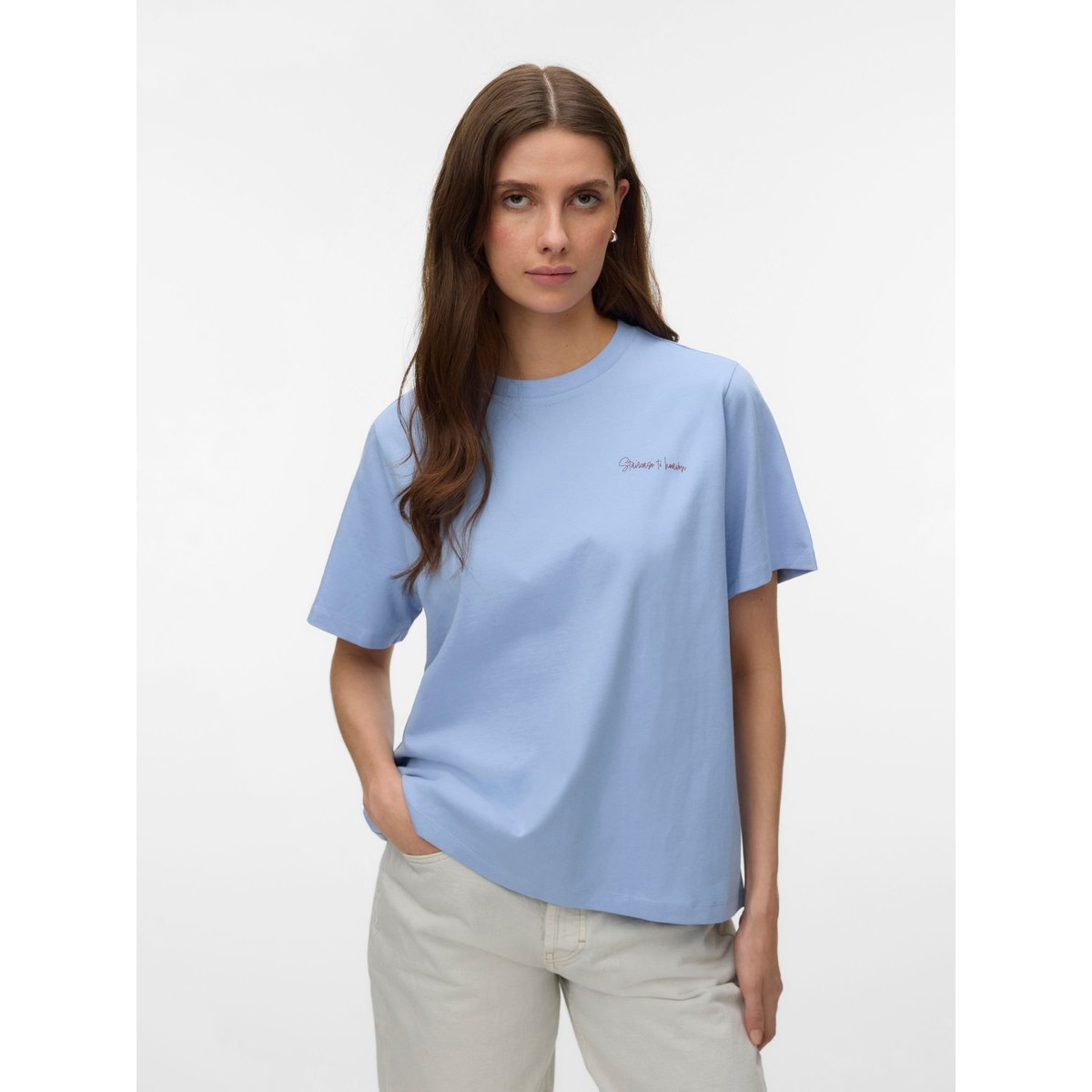 T-Shirt brunnera blue, VERO MODA
