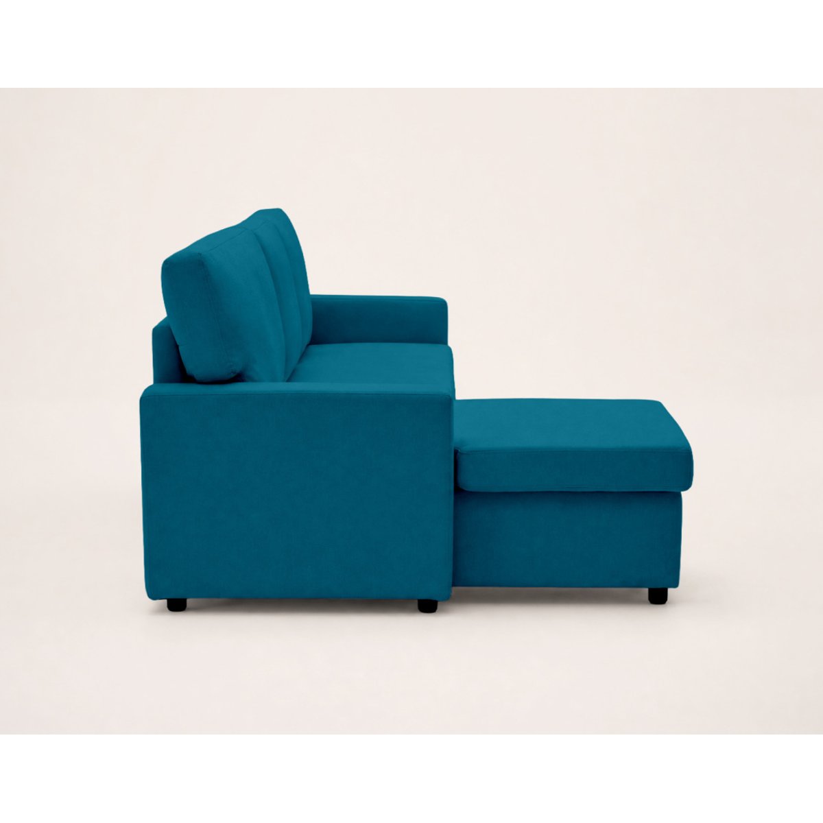 Canapé d’angle réversible convertible 4pl, MEIYA bleu, BEST MOBILIER