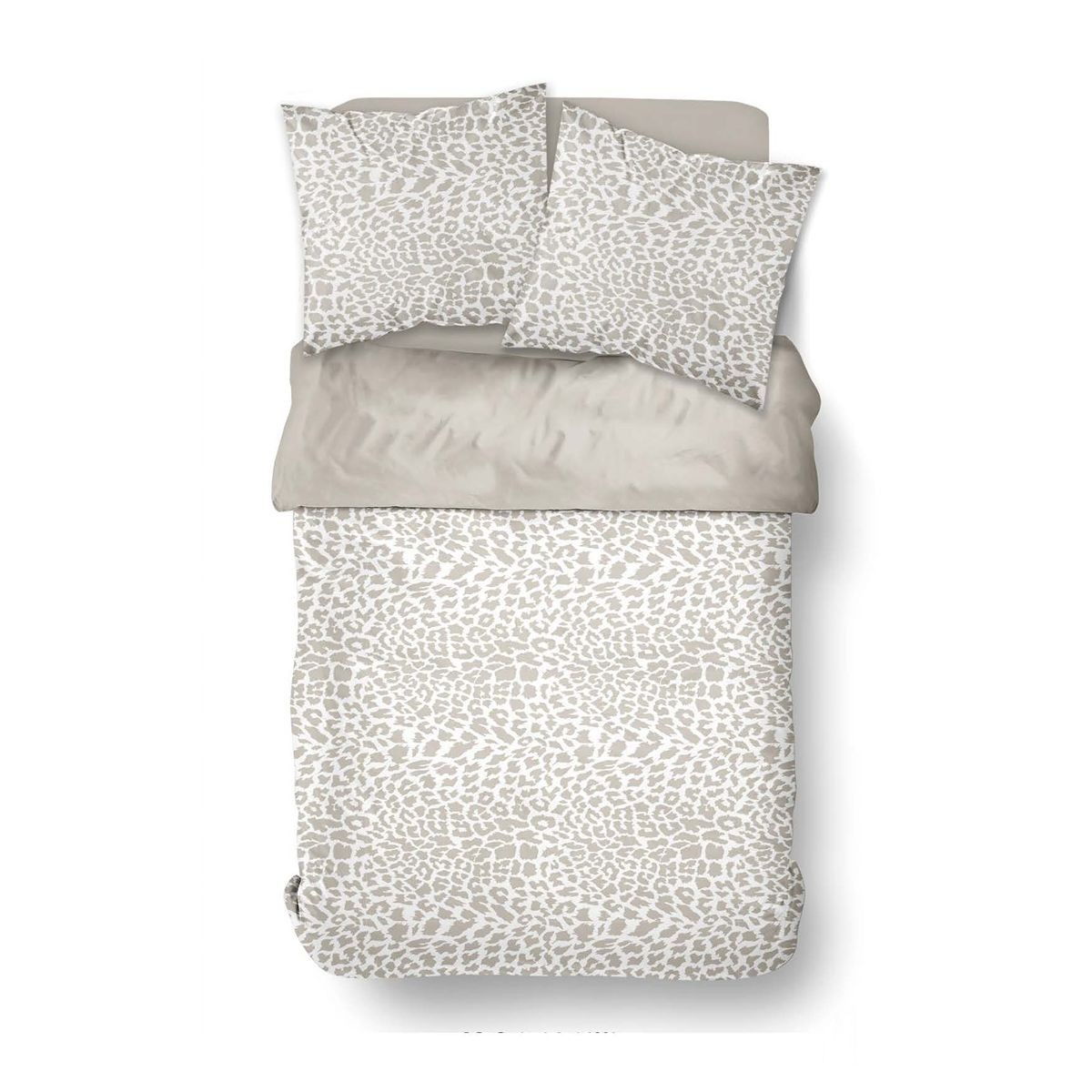 Parure de lit imprimé Animalier SUNSHINE HORTENCE beige, TODAY