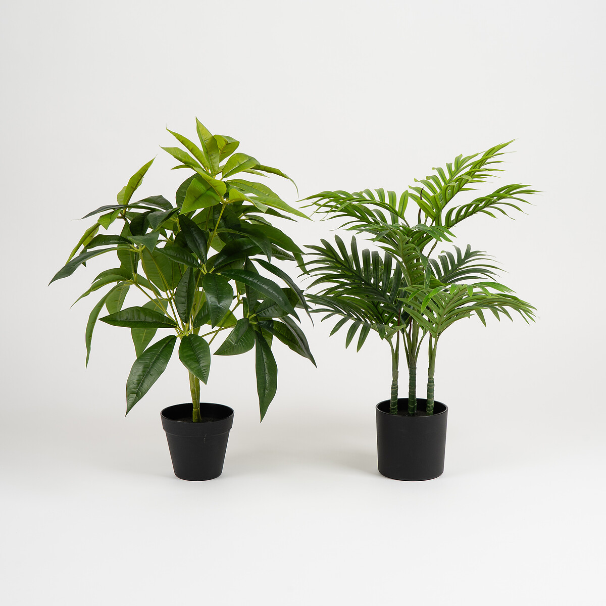 Set of 2 60cm Palm Tree & Money Tree Artificial Plants green, SO'HOME