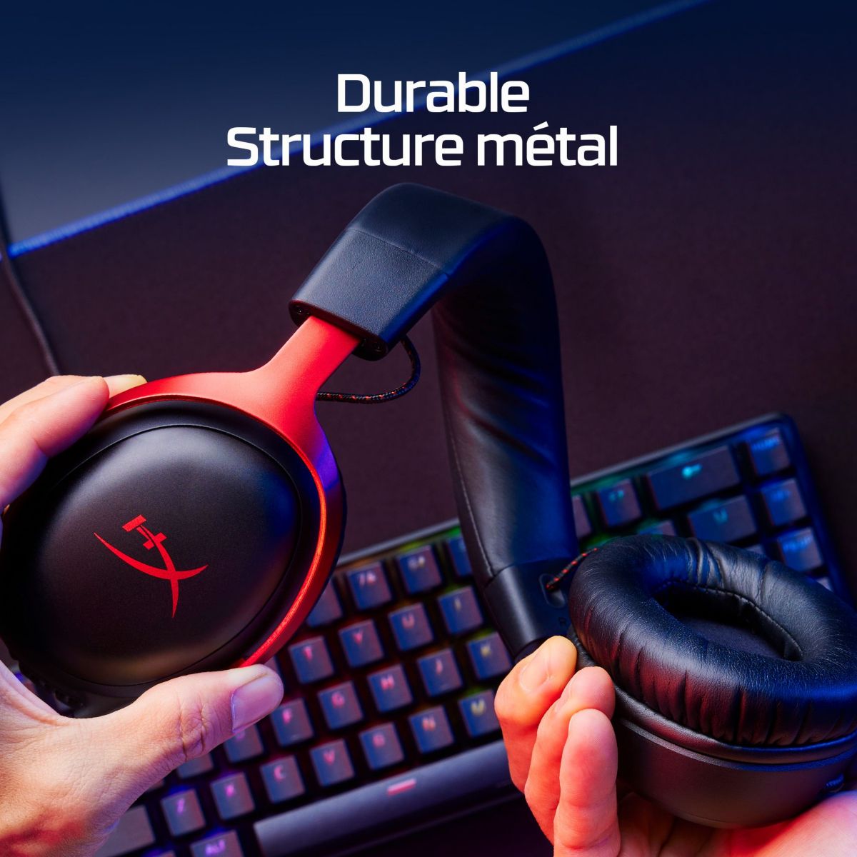 Casque gamer Cloud III BLK-ED GAM HS couleur unique, HYPER