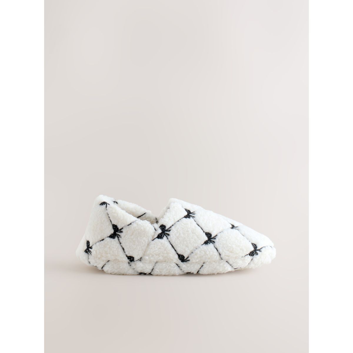 Chaussons shoot en imitation peau de mouton noeud rose, NEXT
