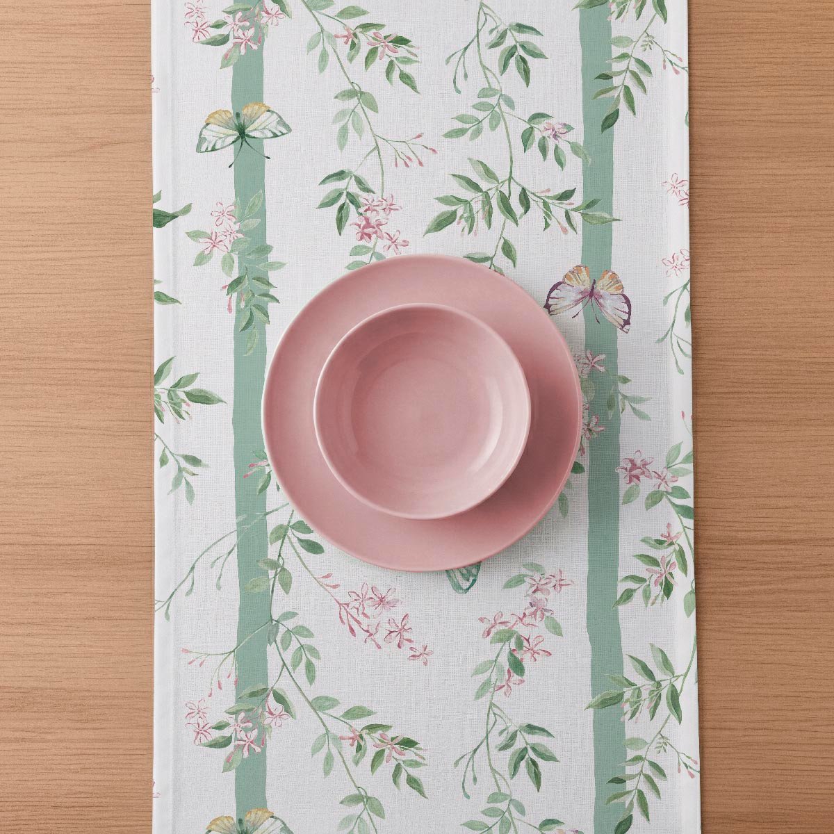 Chemin de table en coton Jazmines multicolor, NAF NAF HOME