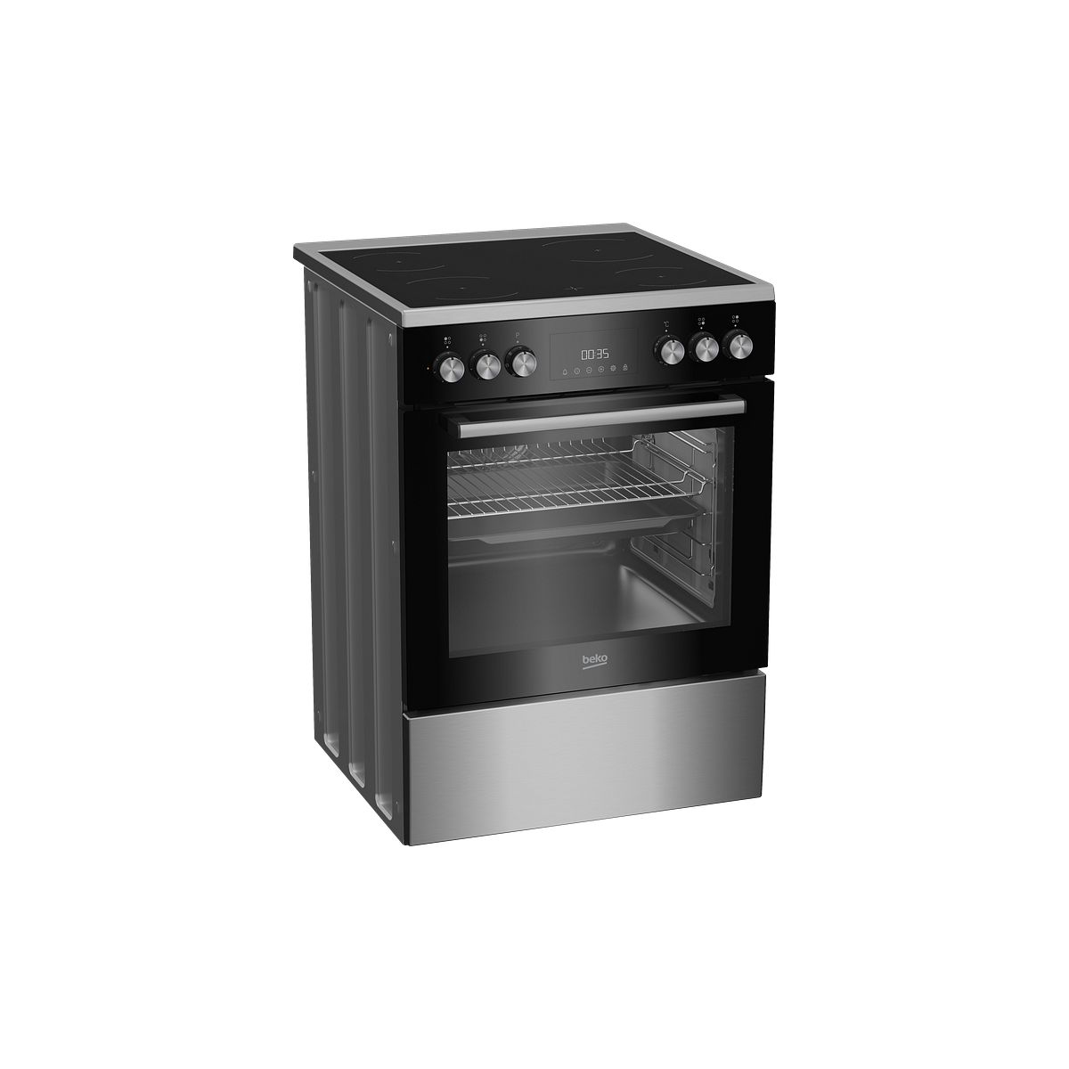 Cuisinière vitrocéramique FBE67301XCS couleur unique, BEKO