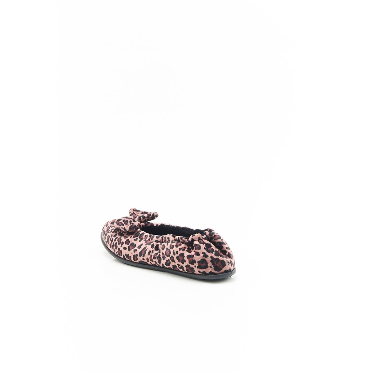 Chaussons en velours beige animalier, DAMART