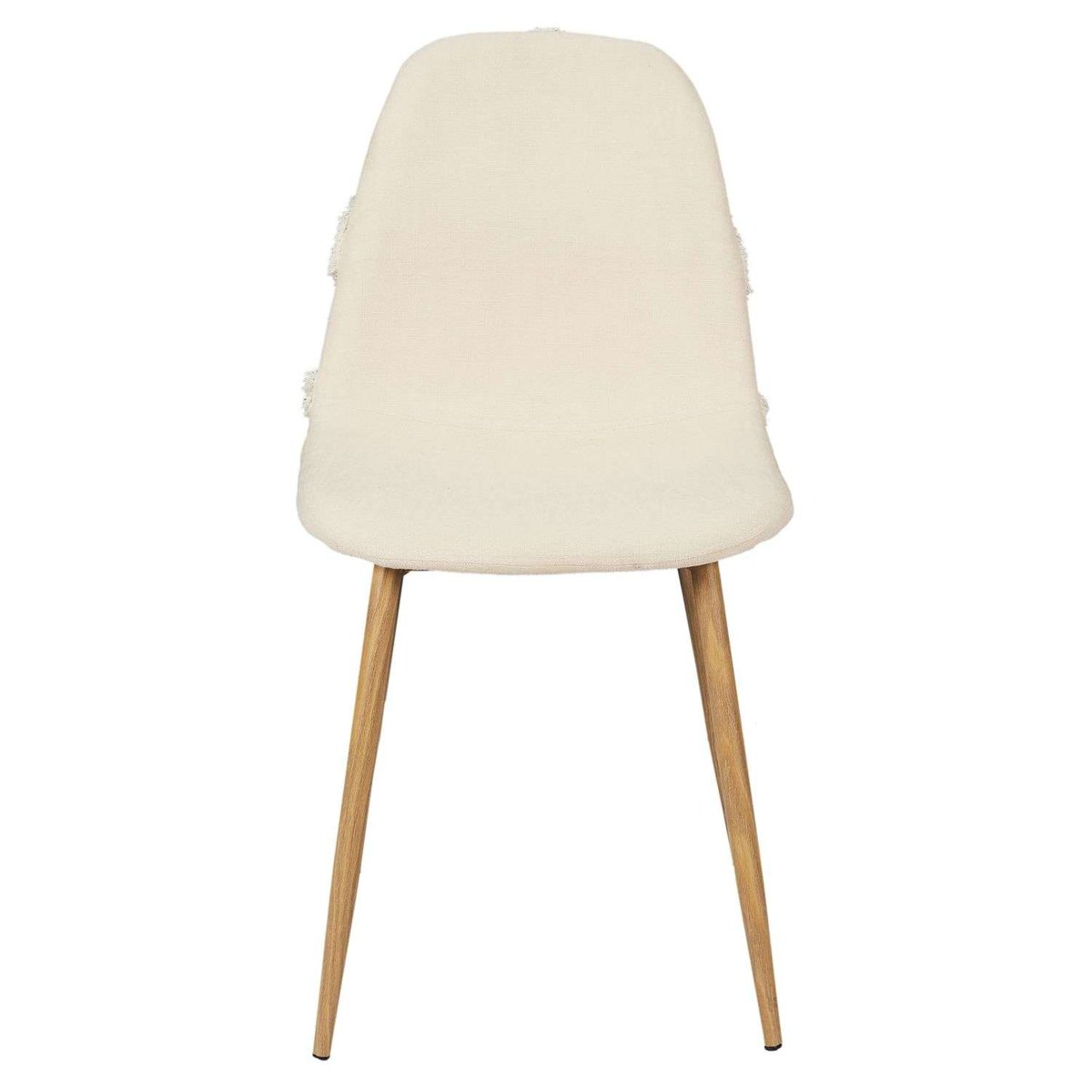 Chaise avec dossier à motifs tuftés FARO beige, THE HOME DECO FACTORY