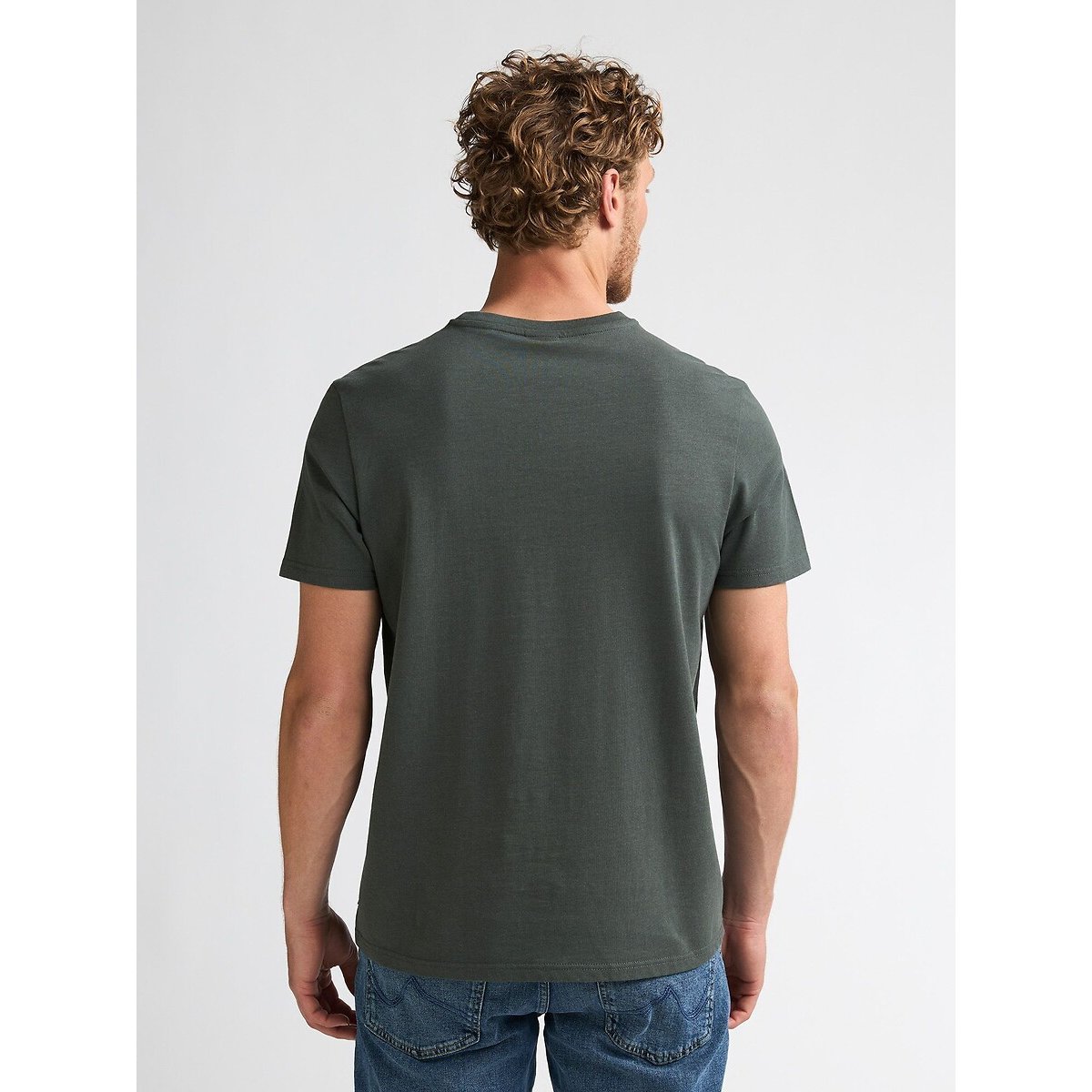 Crew Neck Short Sleeve T-Shirt dark green, PETROL INDUSTRIES