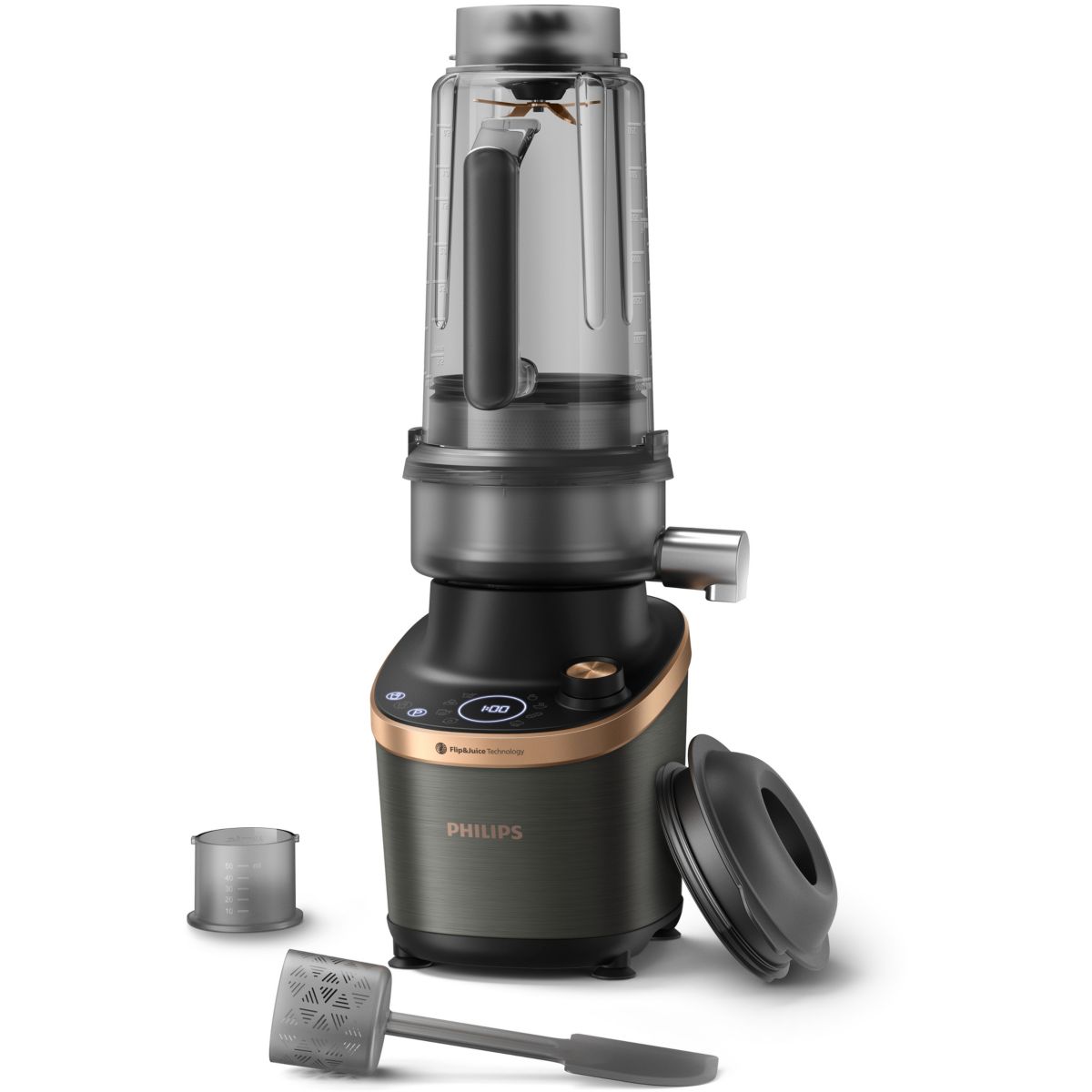 Blender HR3770/00 Flip&Juice 2-1 avec extracteur de jus Série 7000 2L, 1500W couleur unique, PHILIPS