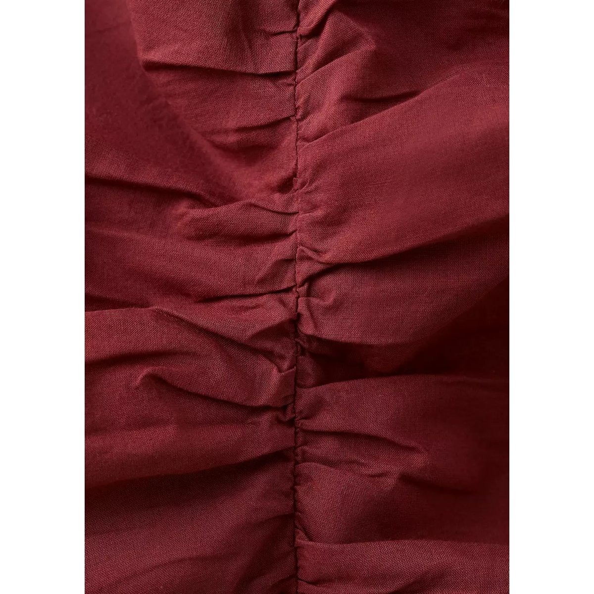 Top coton froncé orange brûlé, MANGO TEEN