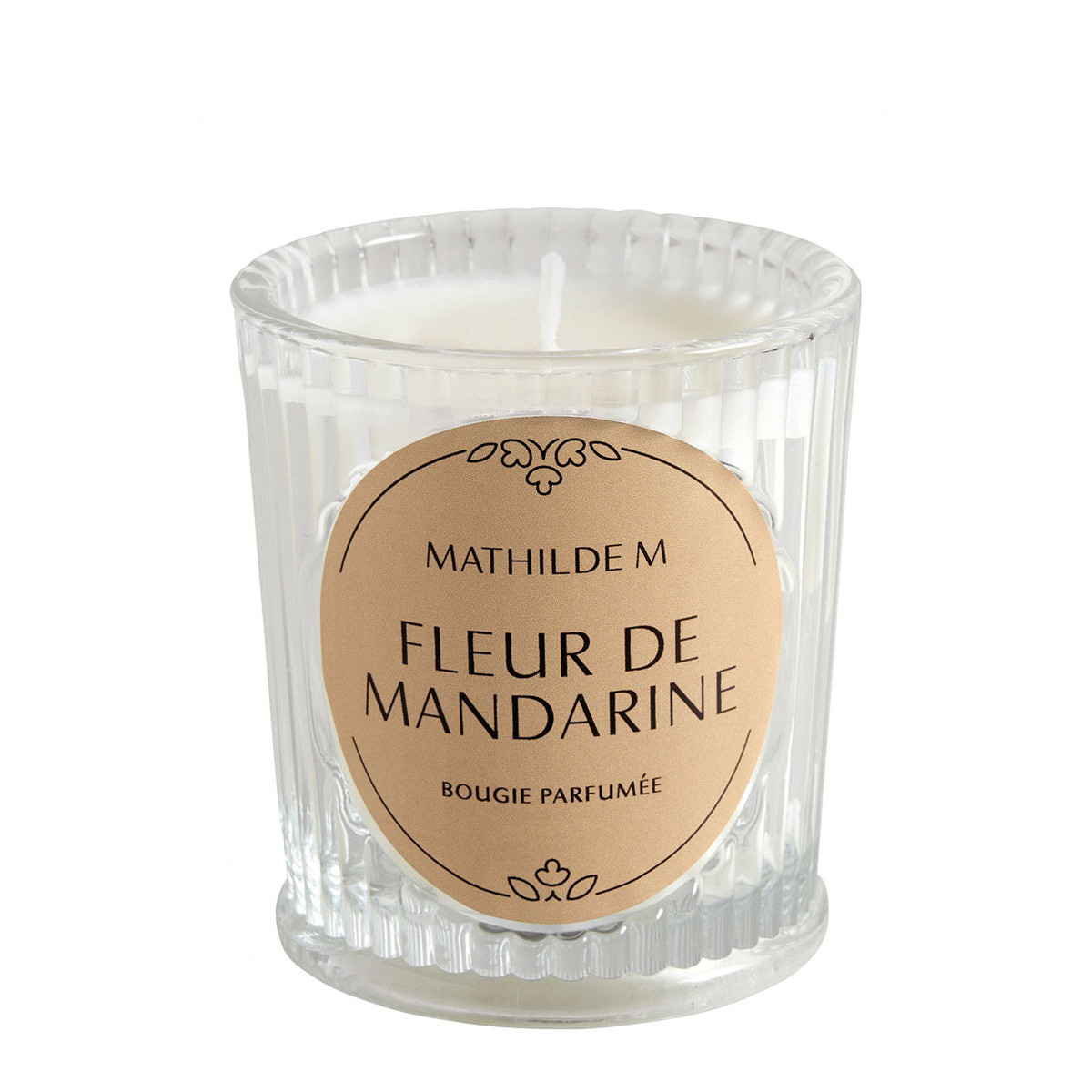 Bougie parfumée 65 g - Fleur de Mandarine blanc, MATHILDE M