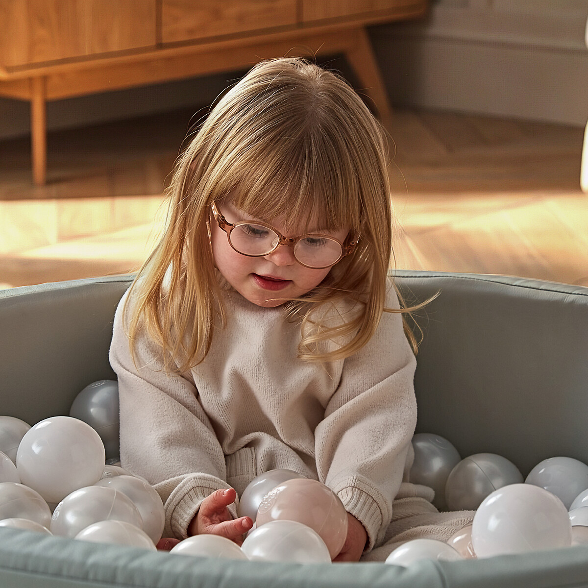 Soft Play Ball Pit with Balls blue, CUDDLECO