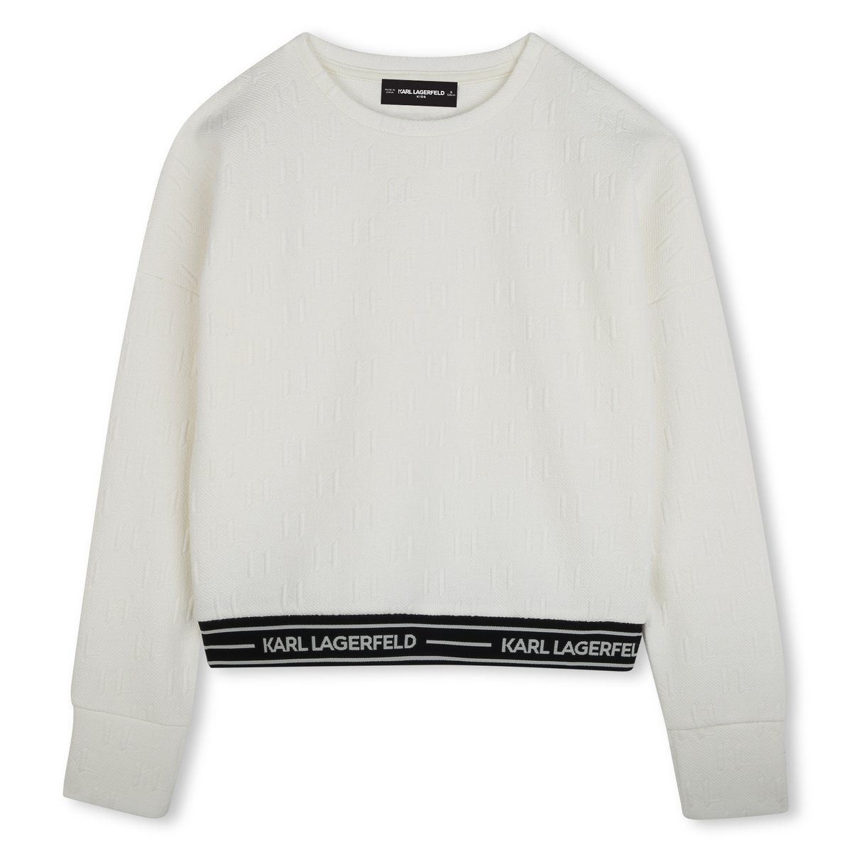 Sweat à manches longues chalk, KARL LAGERFELD KIDS